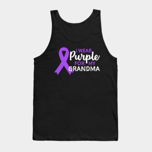 I Wear Purple For My Grandma Tank Top